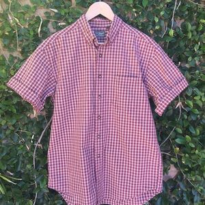 L.L. Bean Men’s Short Sleeve Plaid Shirt